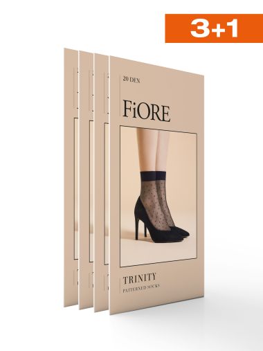Zestaw 4 skarpetek Trinity 20 den